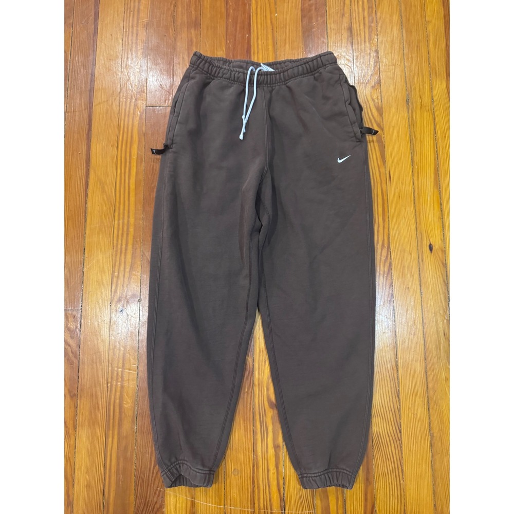 Nike Solo Swoosh Fleece Sweatpants Brown Joggers Small DX0606-203
